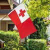 AIMALL 90 X 150CM Tongan Flag Large Puleʻanga Fakatuʻi ʻO