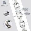 NKlaus Anchor Chain Diamond-Coated – Sterling Silver Chain Men and
