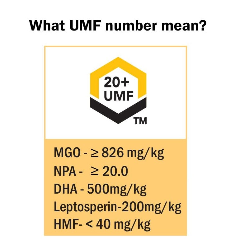Manuka Honey 500g UMF 20+ (MGO 826+) Pure New Zealand