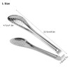5pcs Multifunction Stainless Steel Food Tong Bread Steak Salad BBQ