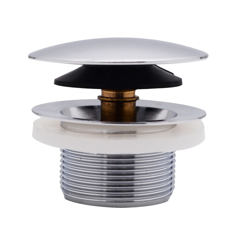 Westbrass D398R-26 1-1/2" NPSM Coarse Thread Mushroom Tip-Toe Bathtub Drain