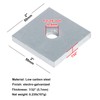 heneng 10 Pcs Square Plate Washers, 3/8"(ID) x 2" x