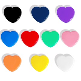 ZDZBLX Fridge Magnets Refrigerator Magnets Strong Magnets Small Magnets for Whiteboard Mini Magnets Cute Magnet, Heart Decorative Magnets for Fridge Locker Office School Classroom (10 Pack 10 Colors)