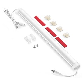 Litever Extra 12 Inches Cabinet LED Light Bar Strip. 1-Pack. Designed as Add-on Light Bar LL-025. Perfect for Workbench, Over-Desk, Closet, Kitchen Cabinets Counters. Daylight White 5000K