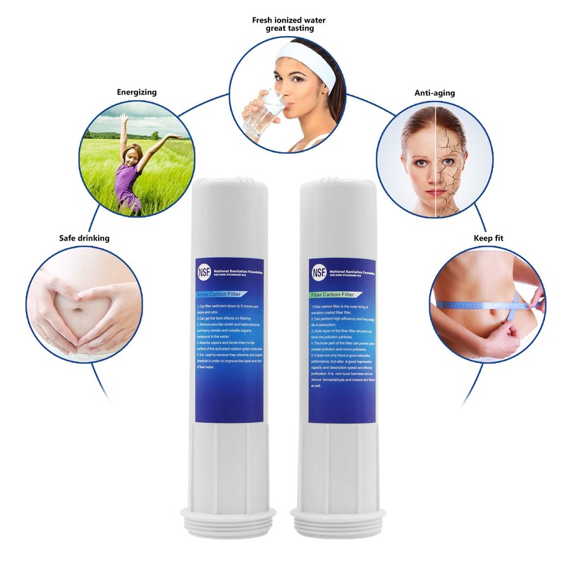 Replacement Internal Active Carbon Filter For Alkadrops PH2.5~11.2 Alkaline Water