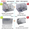 ZDZBLX Desk Organizers, Metal Mesh Stationery Desktop Organizer, Pen Holder