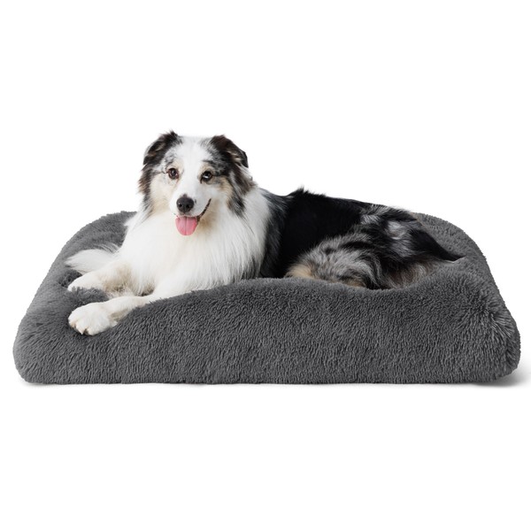 Bedsure Washable Extra Large Dog Bed for Crate, Faux Fur