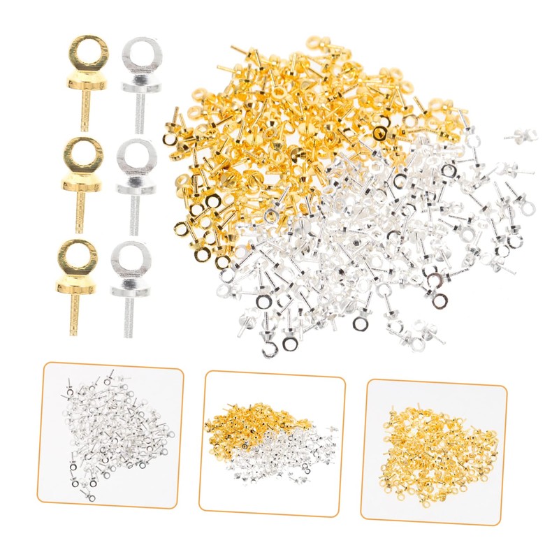 Operitacx 6 Sets Jewelry Making Eye Hooks Self-Tapping Eye Bolt