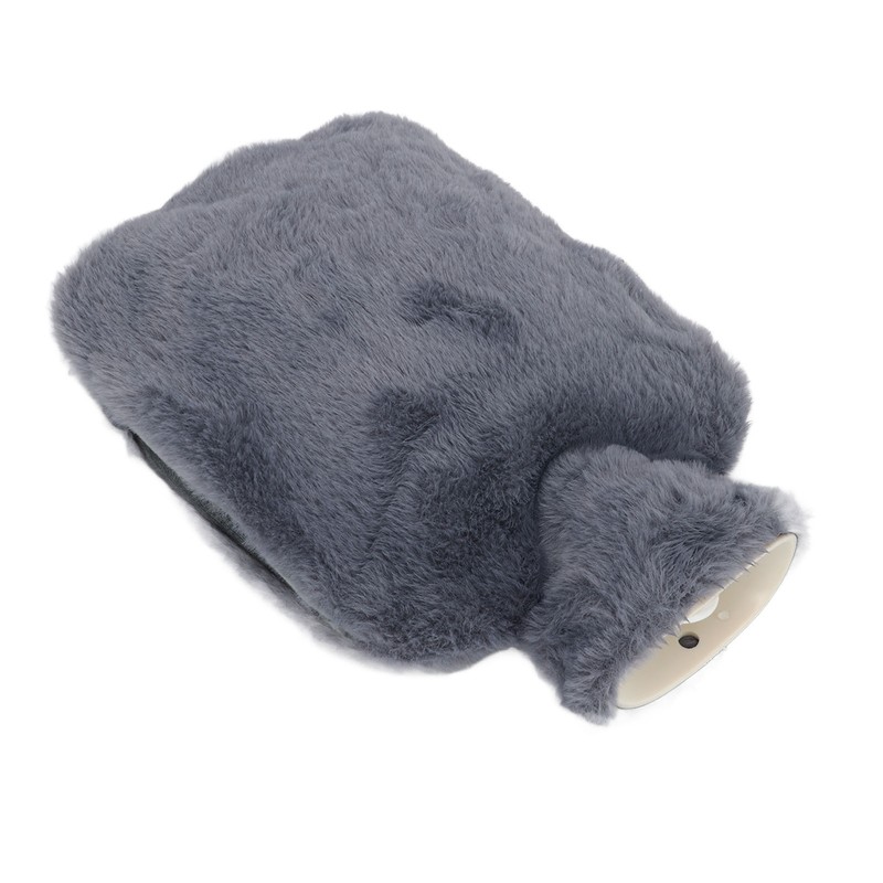 Plush Hot Water Bottle with Soft Plush Cover 2000ml Anti