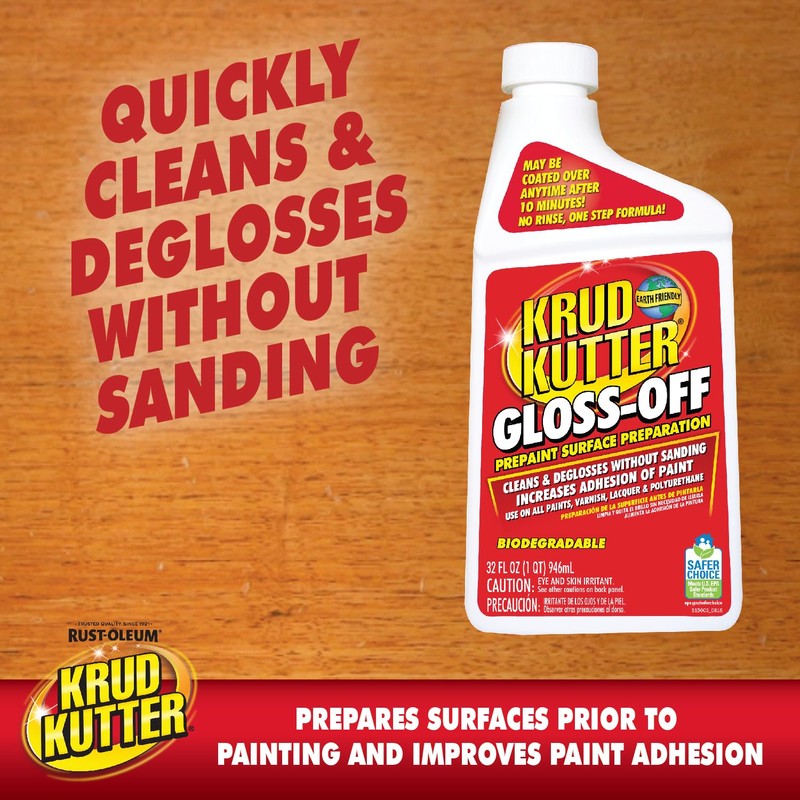 Krud Kutter GO326 Gloss Off Prepaint Surface Preparation Cleaner, 32