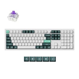 Keychron Q6 HE Teclado mecánico inalámbrico 100 completo, 2.4 GHzBluetoothcable QMK disparador rápido programable intercambiable en caliente Gateron  