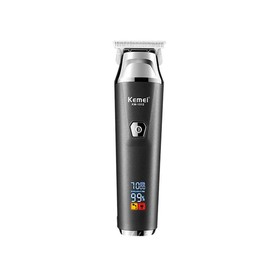 Liquid crystal digital display fast charging oil head carving hair cutter Trimmer Cordless Barber Clippers bikini trimmer split end trimmer Km-1512