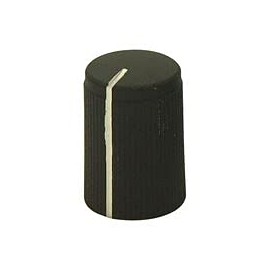 KNURLED KNOB, Aluminium, Black, 10MM, Cabinet Hardware, Door Hardware, Knobs & Handles Accessories, Qty X 1 | MC7251