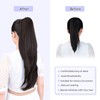 ponytail extension,22" claw clip hair extensions ponytail Long straight hair