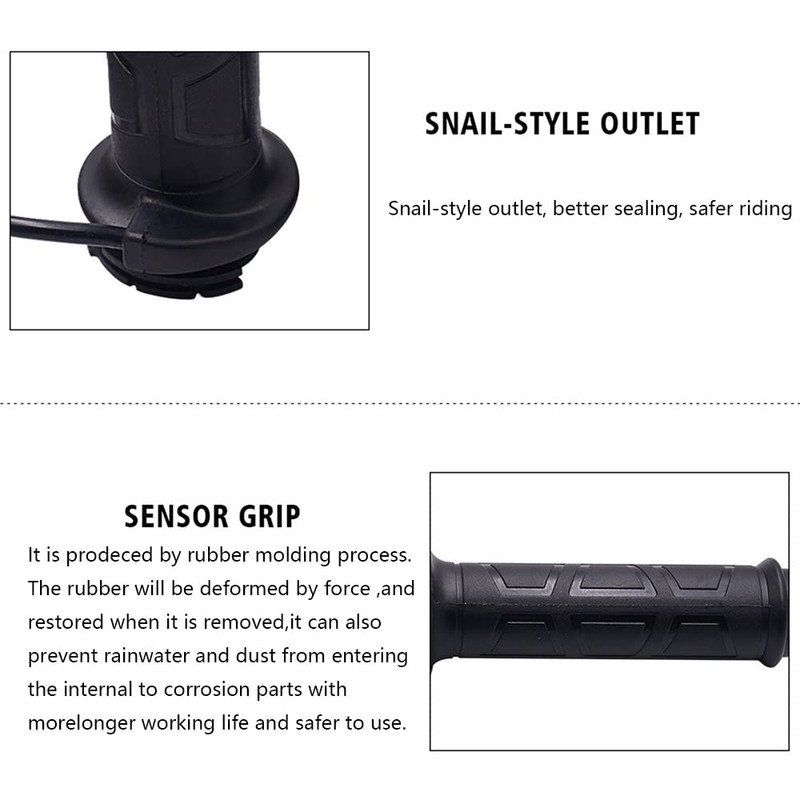 Baceyong 12V Motorcycle Electric Heated Handle, Winter Motorcycle Modification by