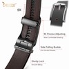 JASGOOD Men's Leather Ratchet Belt, Automatic Ratchet Buckle, 1.38 Inch