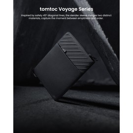 tomtoc Voyage-A10 Slim Laptop Sleeve for 2025 13-inch MacBook Air/Pro M4/M3/M2/M1 A3240 A3113 A2681 A2337 A2686 A2338, Water-Resistant Case for 13-inch Surface Pro Copilot+ PC, Minimalist Design