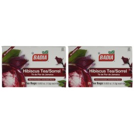 Badia Hibiscus Tea, 2 Pack (Each 25 Bags)