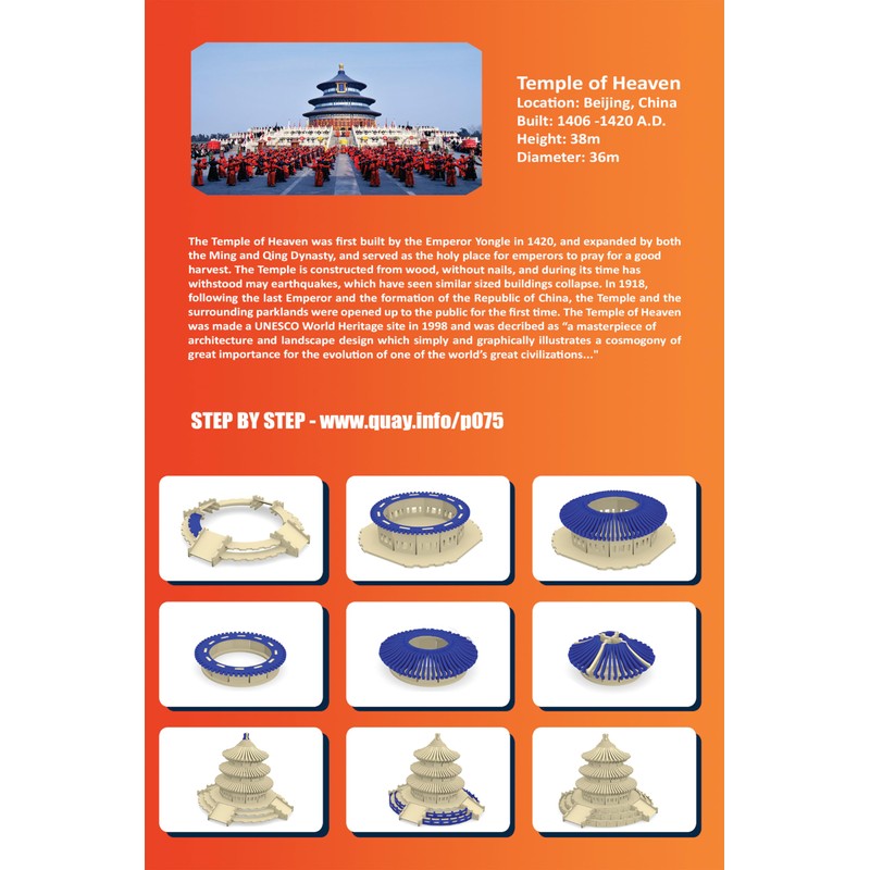 Quay Temple of Heaven Woodcraft Construction Kit FSC