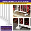 Hulave Split Post Base Cover, Fits 1.25"x1.25" Post/3.5"x3.5" Base, for