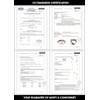 voltX DEFENDER COMPACT indirect ventilated Safety Goggles, CLEAR lens with