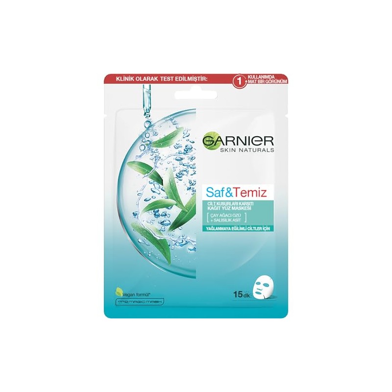 Garnier PureActive - Mascarilla antiimperfección (6 unidades)