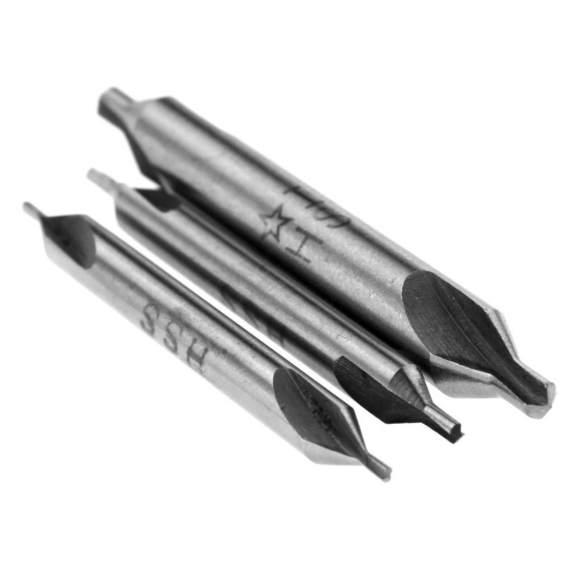 OTOTEC 5pcs HSS High Speed Steel Center Combined Countersink Spotting