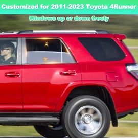 KOCZIL Car Window Shades for 2011-2023 4Runner - Rear Side Window Sun Shade for Baby, Breathable Mesh Car Privacy Window Covers, UV Protection & Heat Insulation for Road Trips Napping Camping (2 PCS)