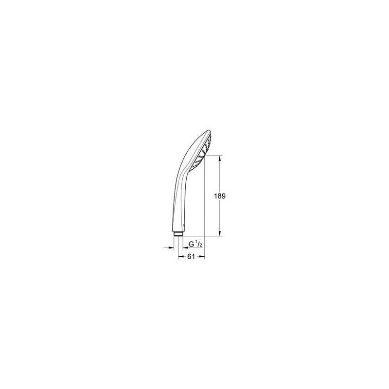 GROHE Euphoria 110 Mono Hand Shower - 1 Spray, Chrome,