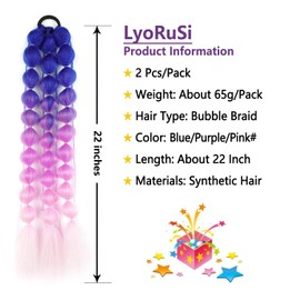 22'' Colored Hair Extensions, Festival Rave Accessories for Woman