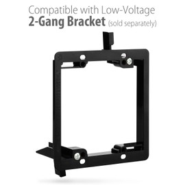 Fosmon HD8006 Placa de pared de 2 orificios para teatro en casa con distribución surround, conectores tipo banana de cobre chapado en oro, Blanco