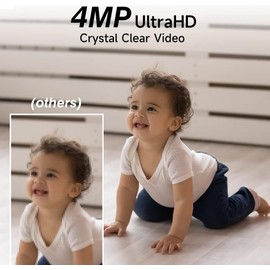 2pack 2K Security Cameras for Home Security,4MP WiFi Indoor Camera with Color Night Vision, AI Motion Detection, Two-Way Audio, Cloud & SD Card Storage, Compatible with Alexa & Google Assistant