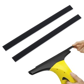 2 Pcs Replacement Rubber Lips for Karcher Window Vac Blades, Professional Window Squeegee Stainless Wiper RubberReplacement Blades Professional Window Squeegee Rubber ReplacementBlades Accessories