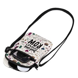 WSNANG Crochet Crossbody Bag Just One More Row Messenger Bag Crocheters Gift Crochet Lover Gift Sewing Quilting Lover (ROW CB)