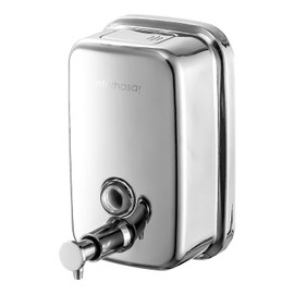 interhasa! Hand Soap Dispenser Wall Mounted Touchless Stainless Steel Liquid Dispenser For Kitchen Sink and Bathroom 800ml/27.05orz(800ml)