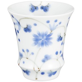 有田焼 匠の蔵 ぐい呑 盃 「SAKE GLASS」 蛍唐草 (反) T806