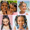FOWSRHRG 89 PCS Silicone Hair Beads Set for Kids Girls