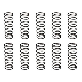 DTGN 1.2x16x50mm(DxODxL) Compression Spring - 10Pack - Good for Machinery - Spring Steel Extension Spring - Black