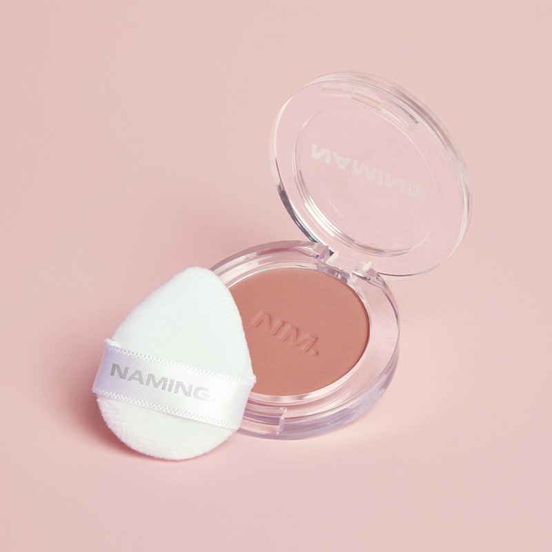 NAMING. Fluffy Powder Blush (Set/Single) (22 Colors) - TENDER