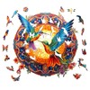 Wooden Puzzles for Adults, Mandala Hummingbird Wooden Jigsaw Puzzles for