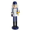 Northlight 14" Wooden Hanukkah Nutcracker with Menorah and Dreidel