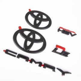 Toyota NEW OEM TOYOTA 2025+ CAMRY HYBRID LE HEV BLACKOUT EMBLEM OVERLAYS KIT SET