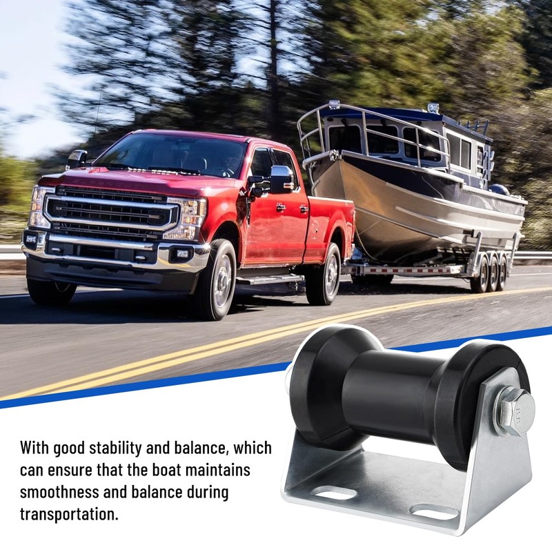 Venussar Boat Trailer Rollers with Brackets 5" Keel Roller Assembly