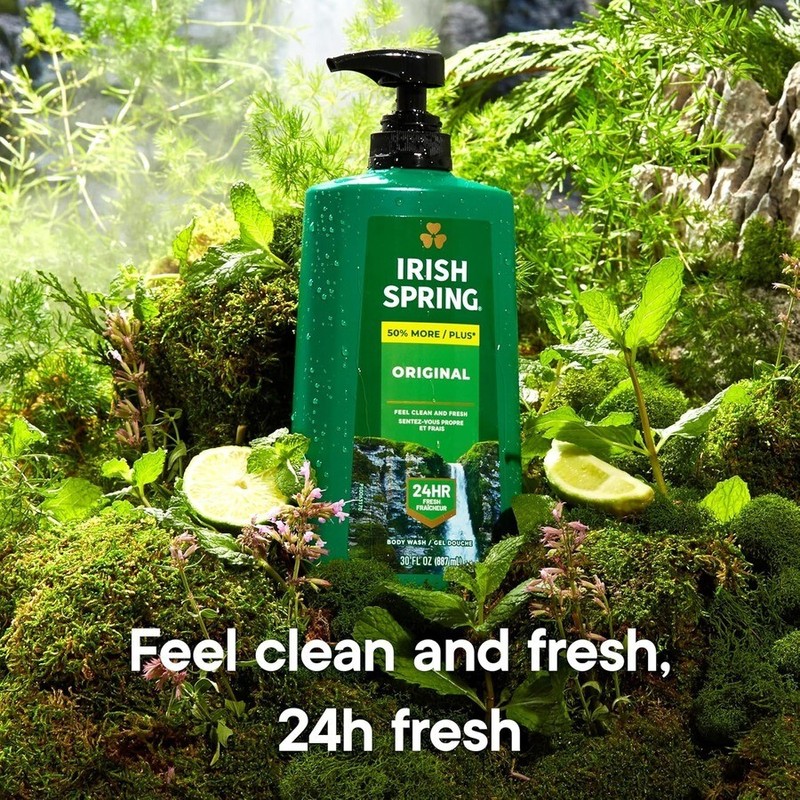 Irish Spring 6 PK Irish Spring Mens Body Wash Pump,
