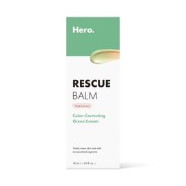 Rescue Balm Colour-Correcting Green Cream from Hero Mighty Patch, Red correct and soothes dry skin with long lasting hydration, Dermatologist Tested and suitable for sensitive skin, 15ml (Pack of 1)