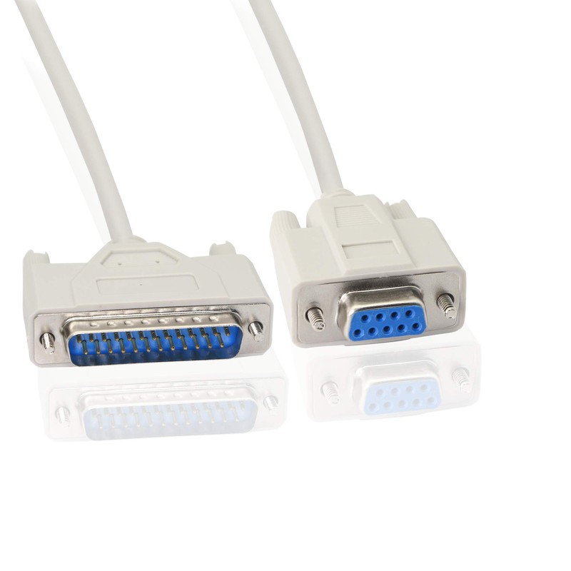PNGKNYOCN DB9 to DB25 Conversion Cable RS232 Female to DB25
