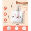 SZERE Initial M Mommy to Be Gifts Pink Canvas Tote