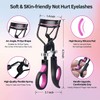Eyelash Curler, 3 in 1 Lash Curler Kit with 5