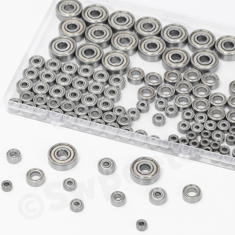 Swpeet 120Pcs 6 Sizes 693ZZ, 623ZZ, 624ZZ, 685ZZ, 687ZZ,627ZZ Ball