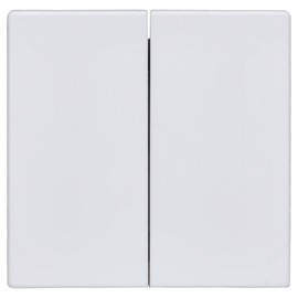 Busch-Jaeger Cover for Series and Toggle Switch, Double Button, 1785 884